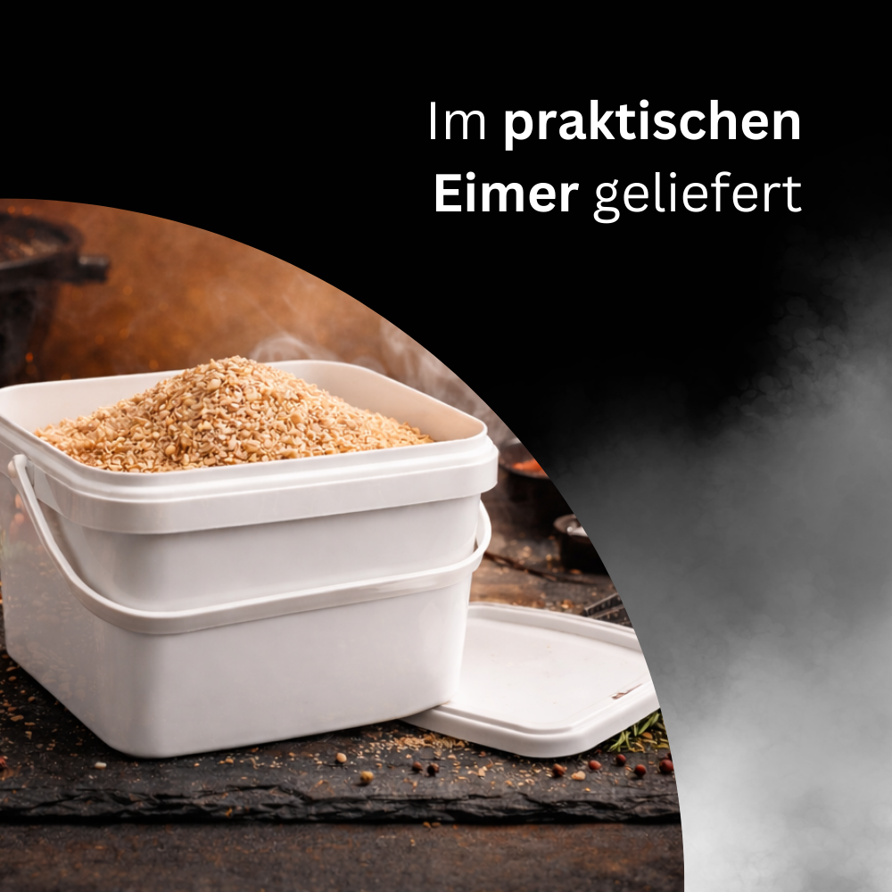 Räuchermehl Buche - 5 Liter im praktischen Eimer!
